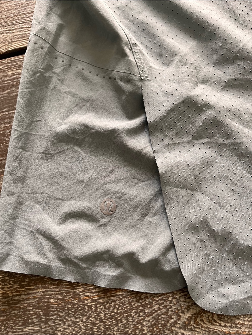 LULULEMON grey/blue Racerback Tank Top. - Picture 6 of 10